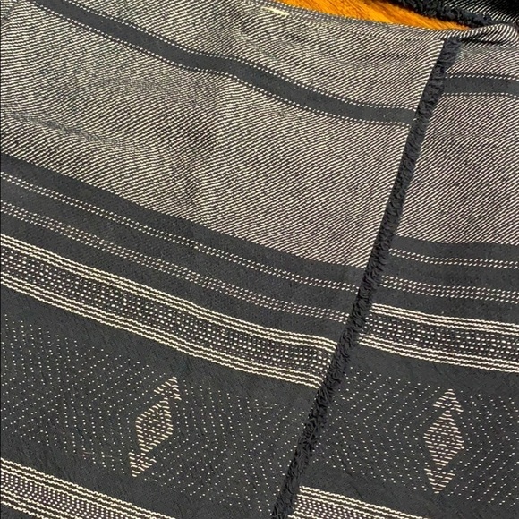 Loft 2 piece SET blazer + skirt twill navy striped fringe - Picture 5 of 16